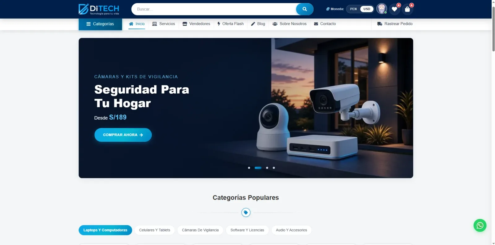 Sistema Ecommerce "DITECH PERU SAC"