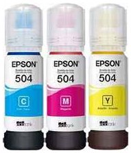 Tinta para impresora EPSON T504 Cian