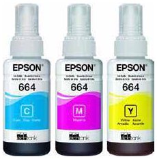 Tinta para impresora EPSON T664 Cian